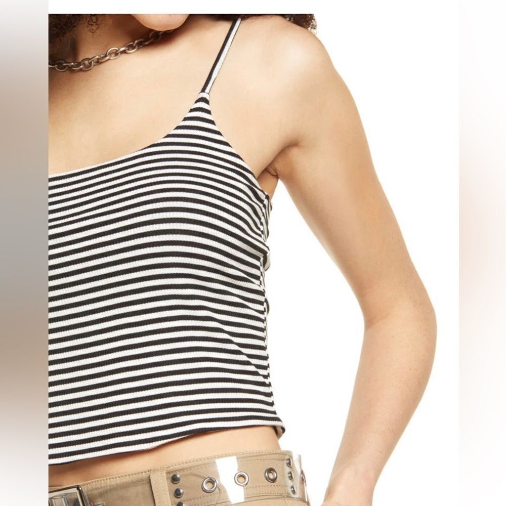 BP Stripped Rib Crop Camisole - Picture 3 of 7